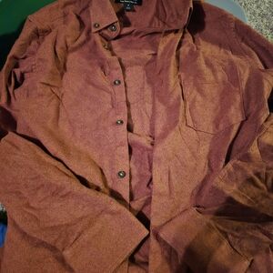 Nordstrom Tech-Smart Trim Fit Shirt in Brown